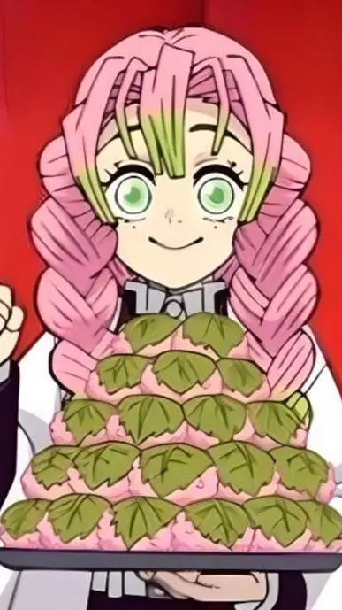 ai character: mijsuri 🩷💚🍡 background