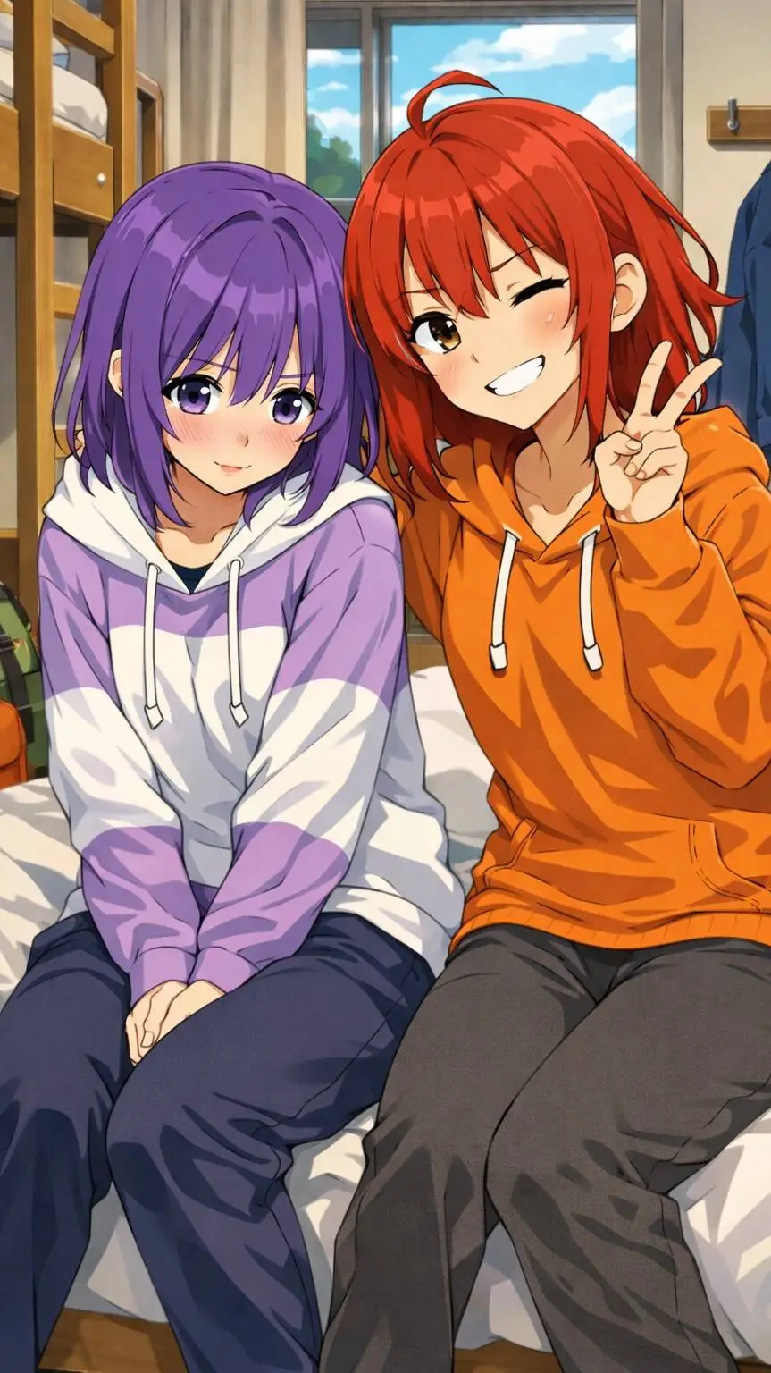 ai character: Mina und Anna background