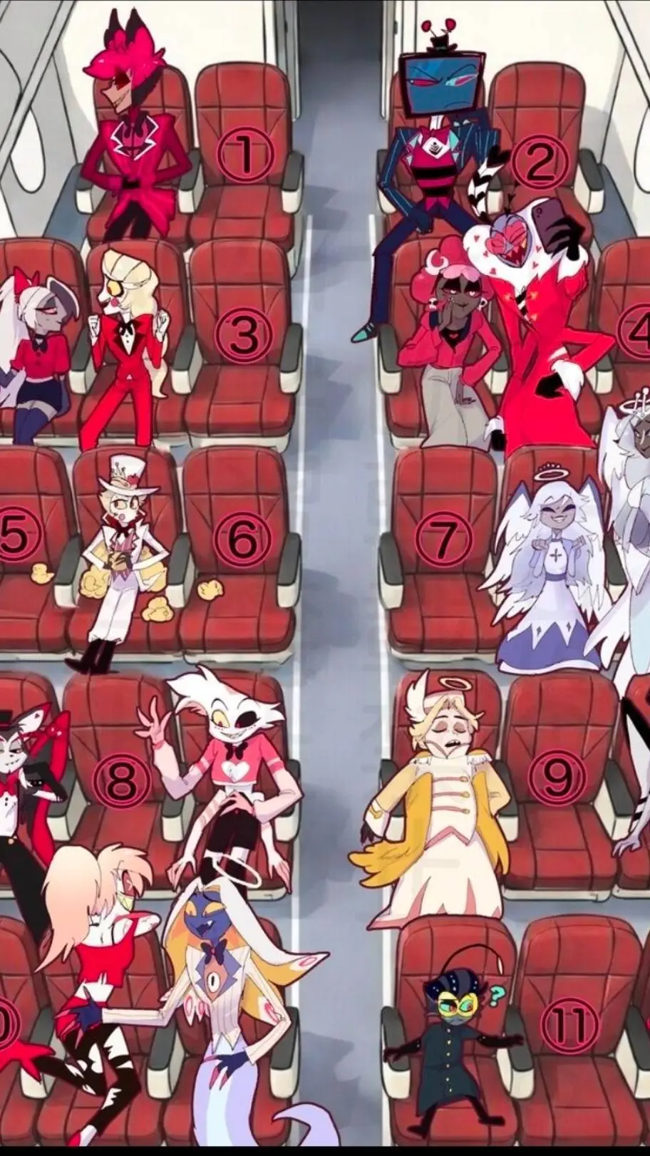 ai character: HH en avion🛫 background