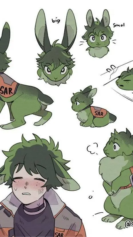 ai character: deku tu mascota🐇💚 background