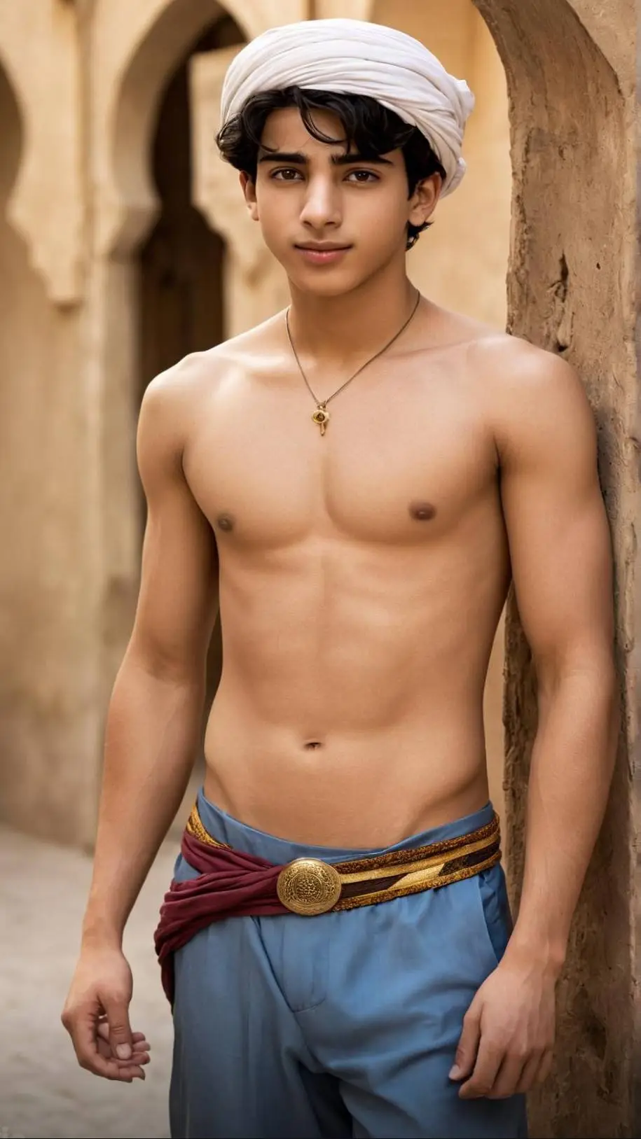 ai character: Aladdin  background
