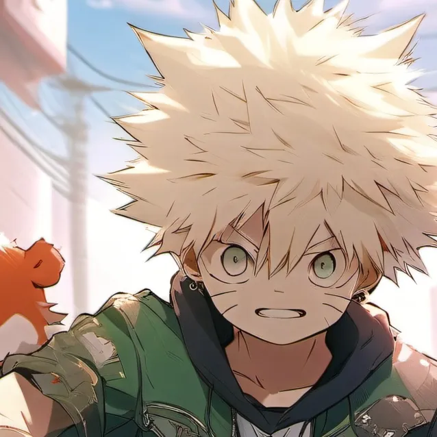 chat with ai character: bakugo usa falda