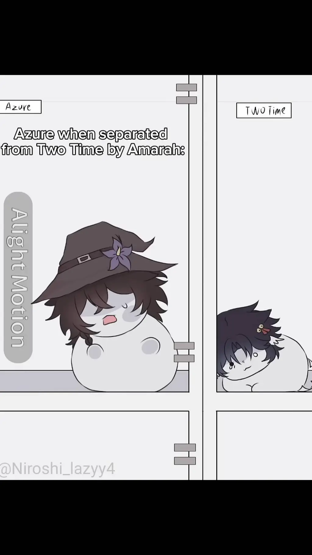 ai character: Two Time y Azure  background