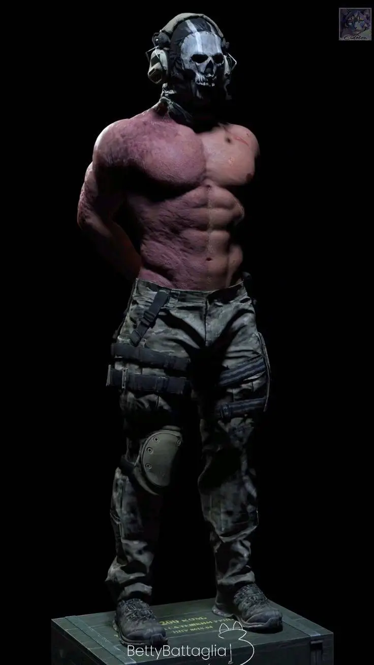 ai character: ghost - focus. background