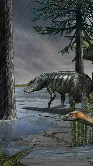 ai character: prehistoric time background