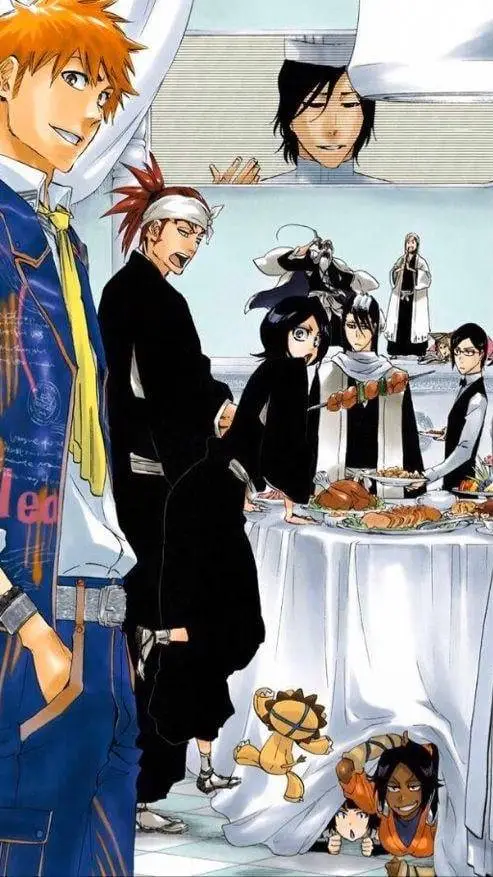 ai character: BLEACH sleepover background