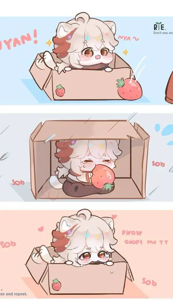 ai character: 🍼baby come fresas🍓 background