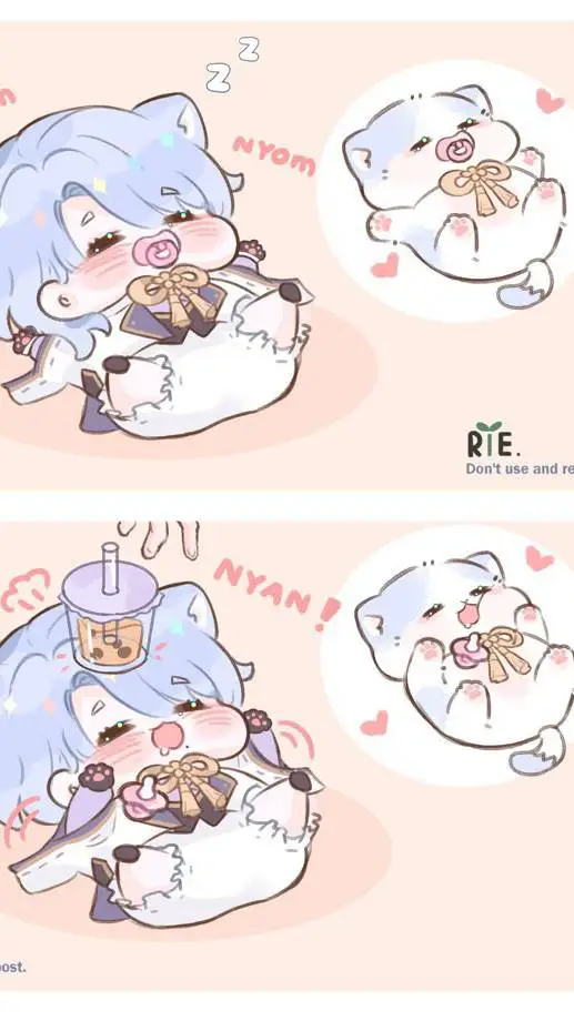 ai character: Bebé gatito background