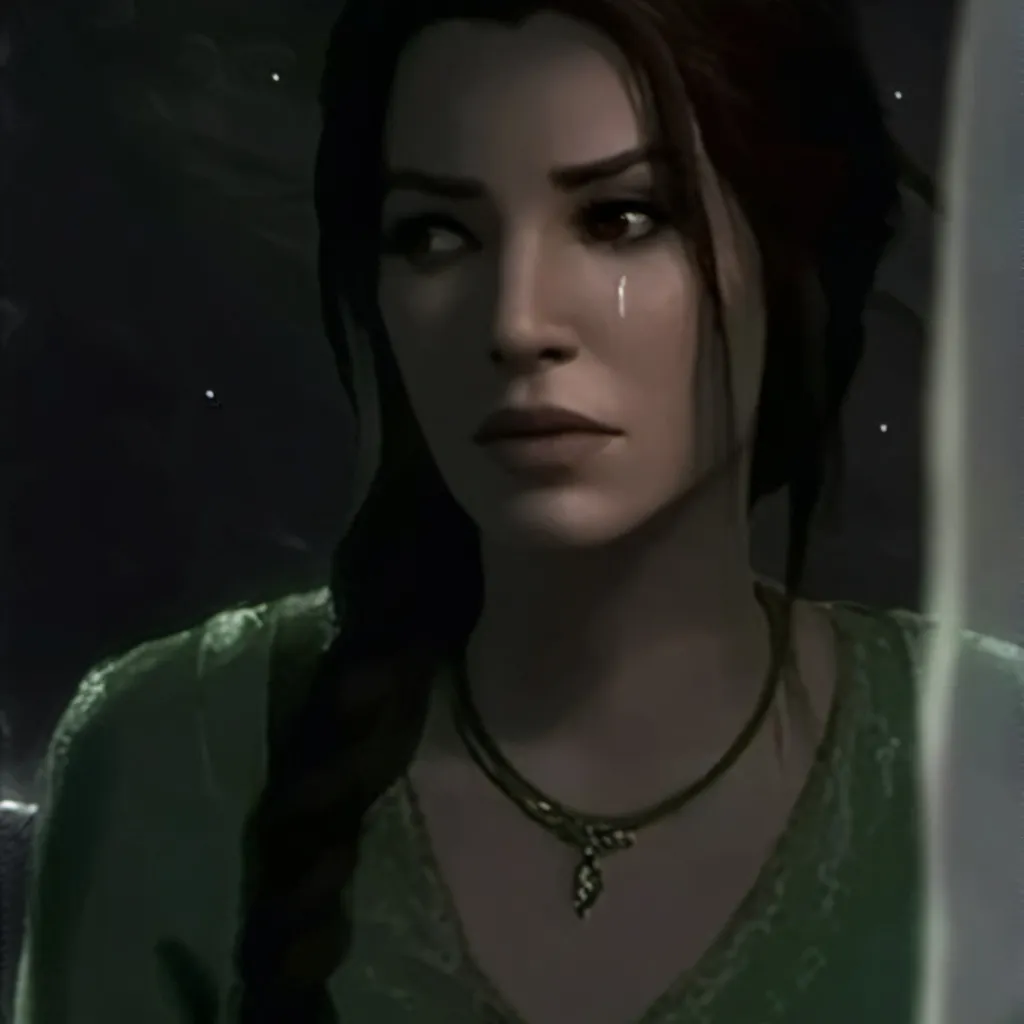 chat with ai character: Lara Croft is sad