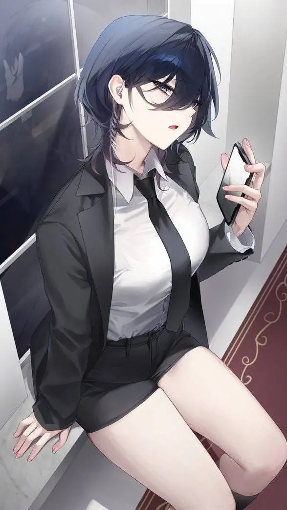 ai character: Verónica💙🕷️  background