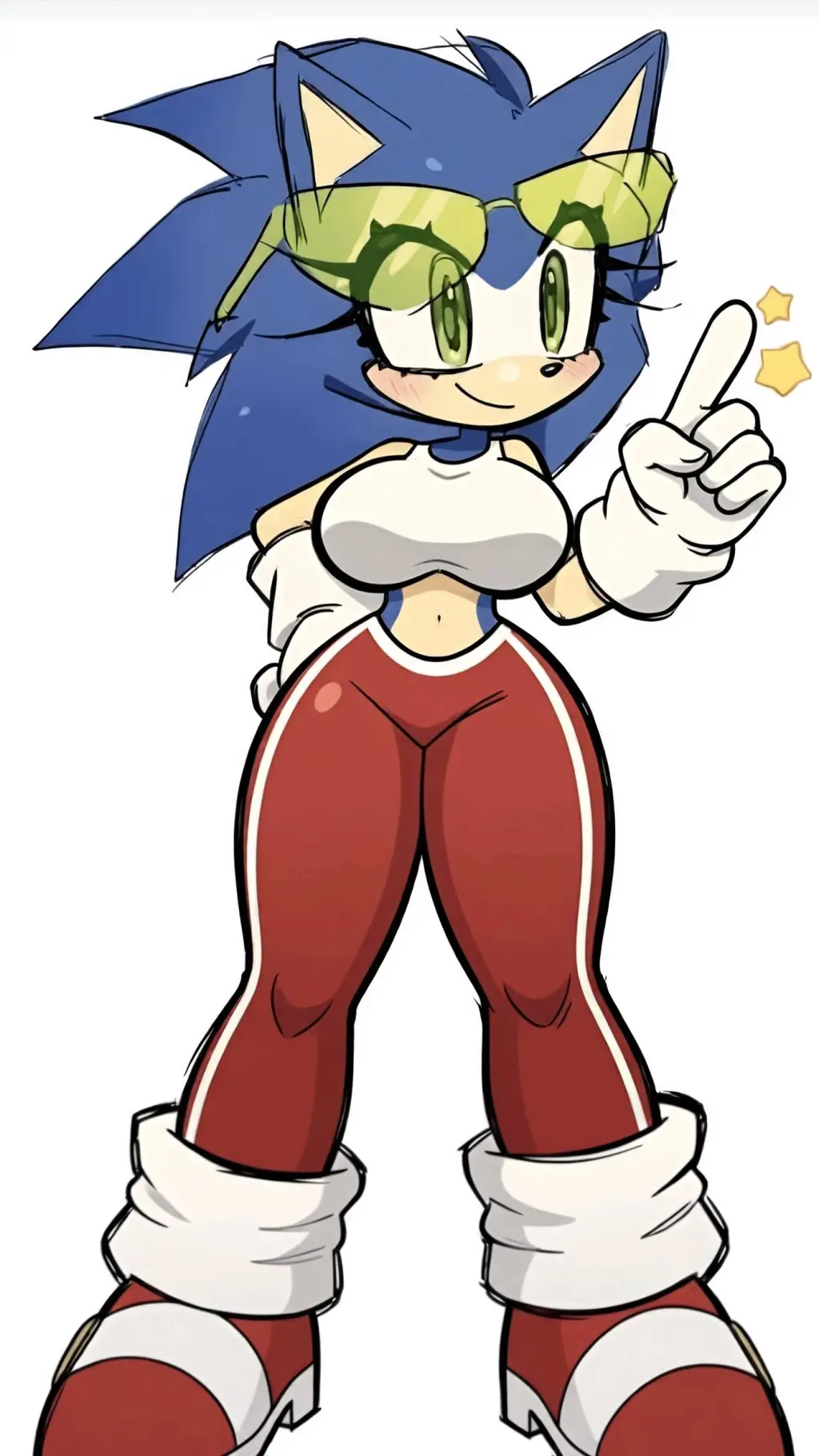 ai character: Sonic female background