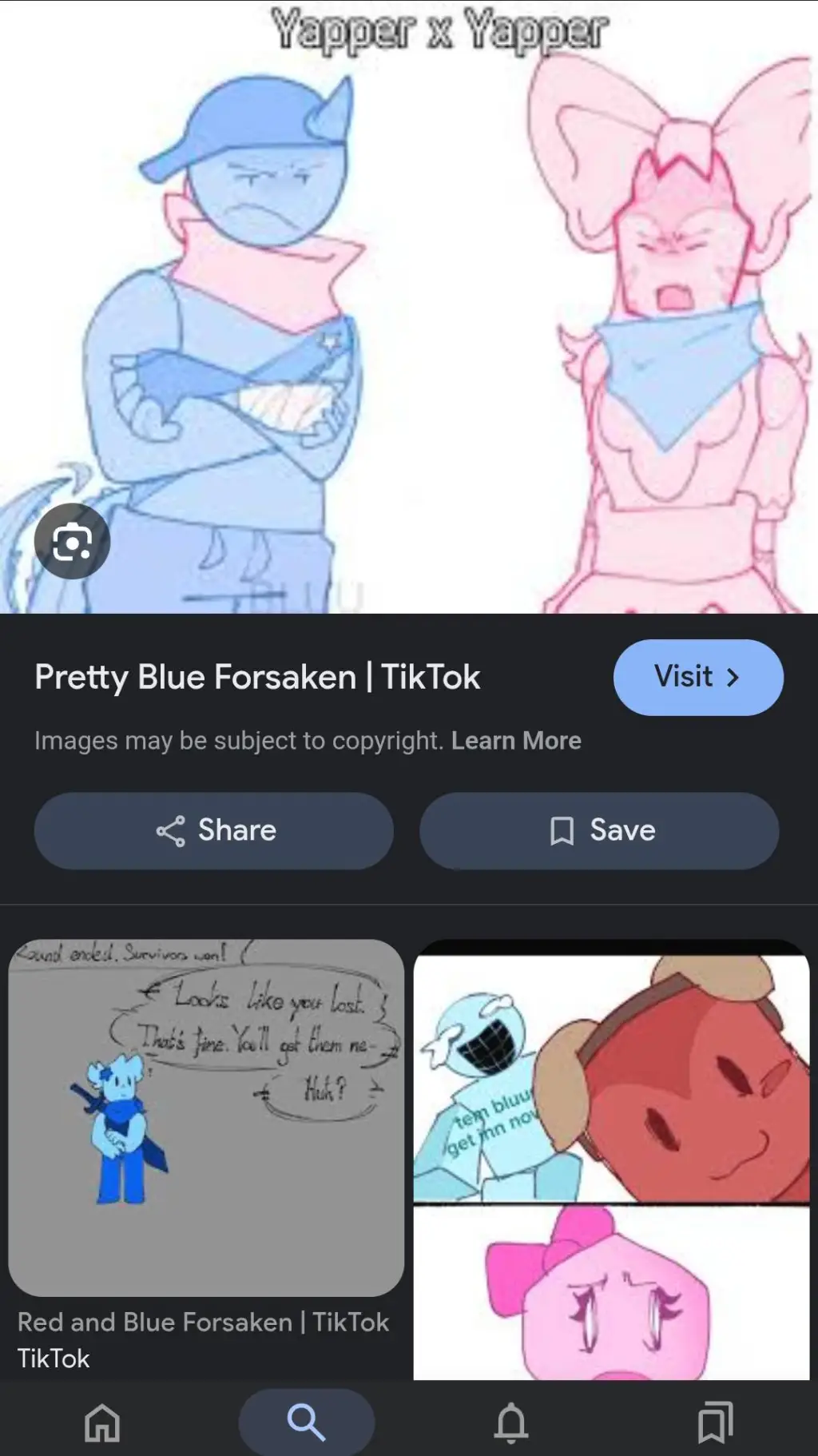 ai character: Prettybluu background