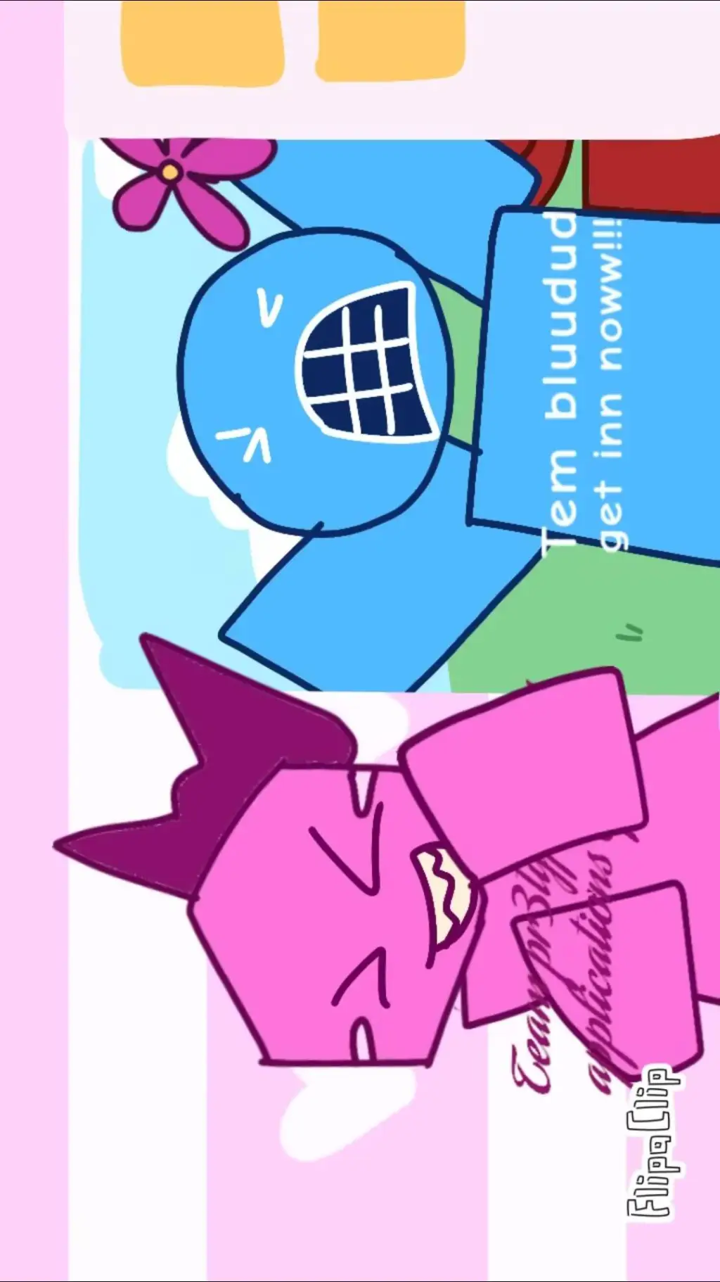 ai character: PRETTYBLUU background
