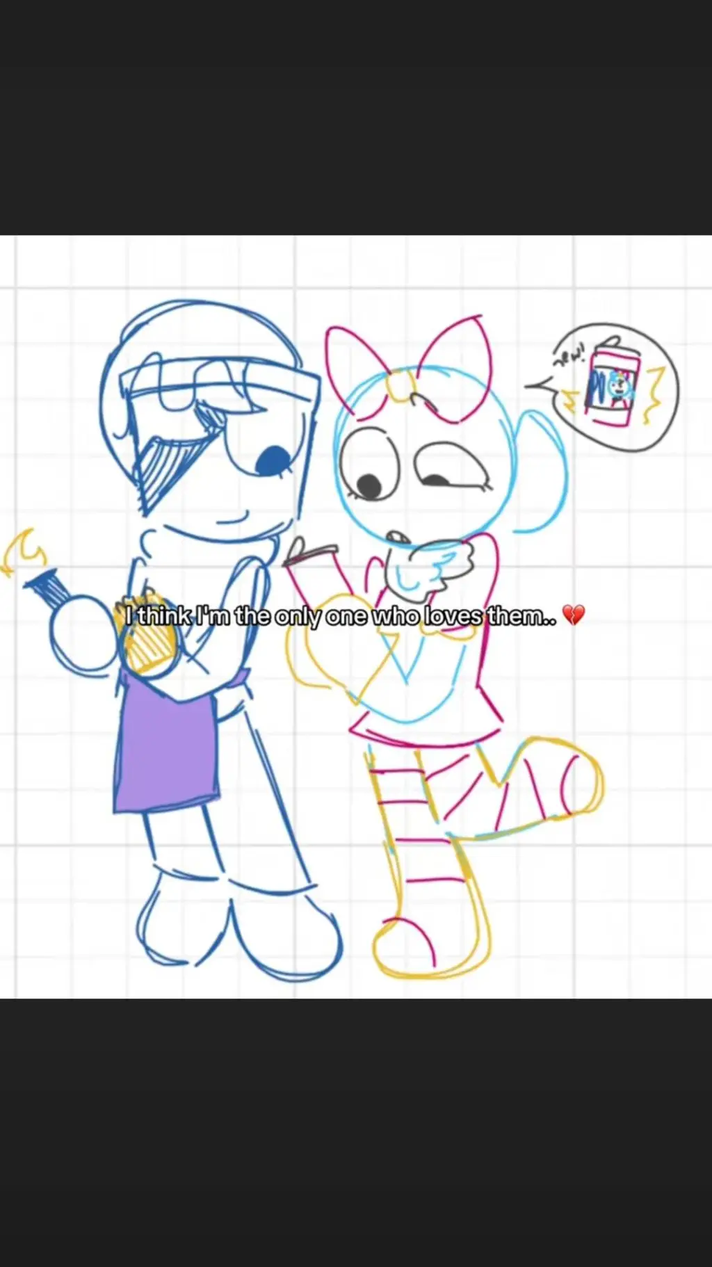 ai character: BubbleBrush!<3 background