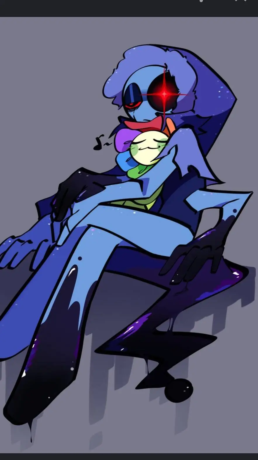 ai character: T! MoonFlower! background