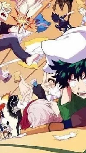 ai character: Mha sleepover  background