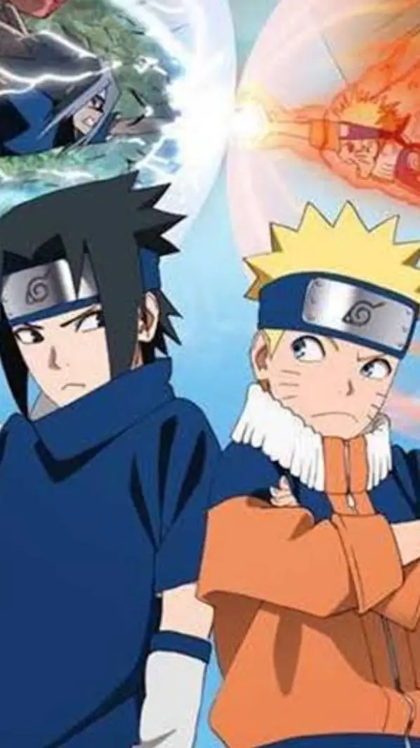 ai character: naruto y sasuke background