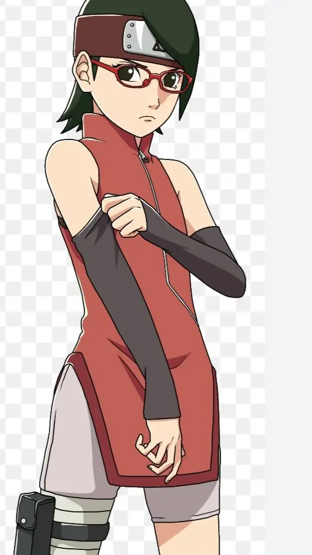 ai character: sarada uchiha background