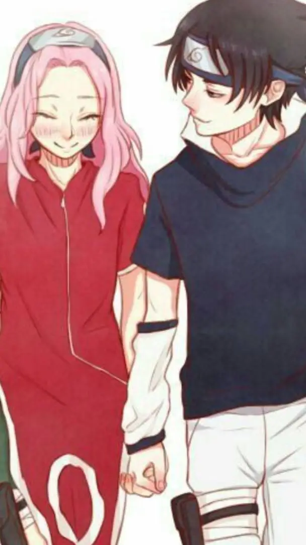 ai character: sakura y sasuke  background