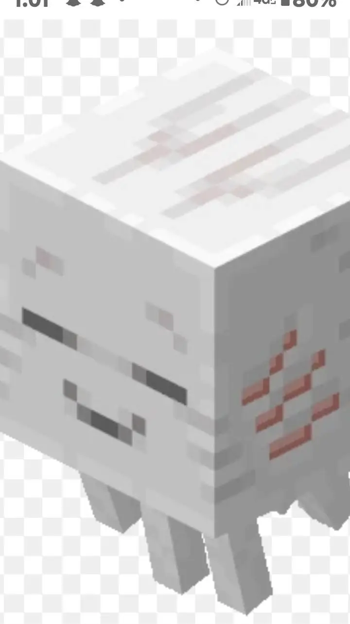 ai character: happy GHAST background