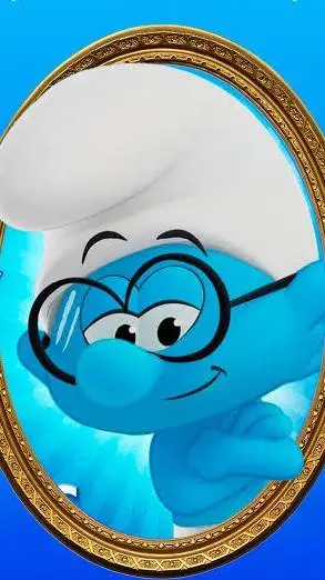 ai character: Pitufo Filósofo💙🤓 background