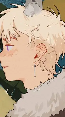 ai character: cute wolf boy background