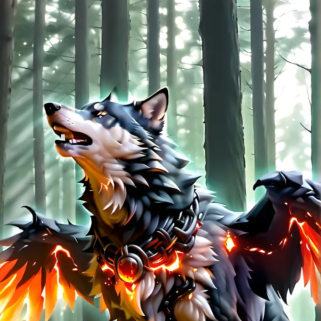 chat with ai character: lobo de fogo