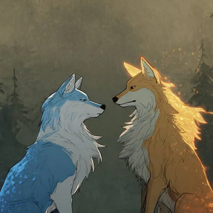 chat with ai character: Fire Wolf