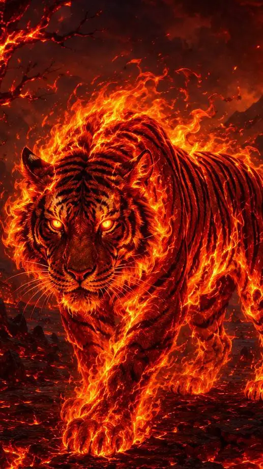 ai character: 🔥Tigre de Fogo 🔥 background