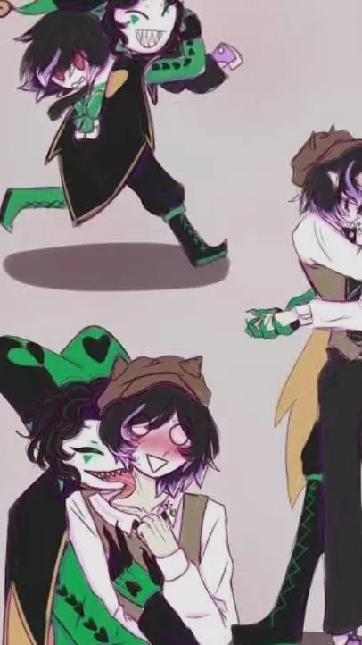 ai character: Harlequin  background