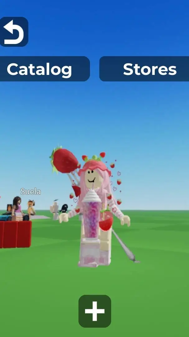 ai character: Strawberry girl background