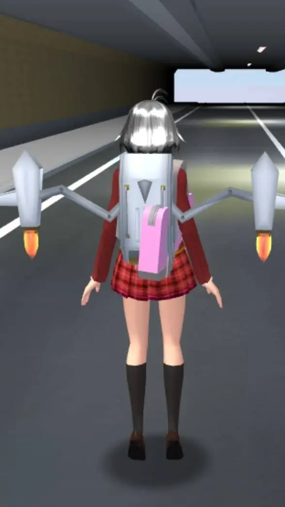 ai character: Sakura school  background