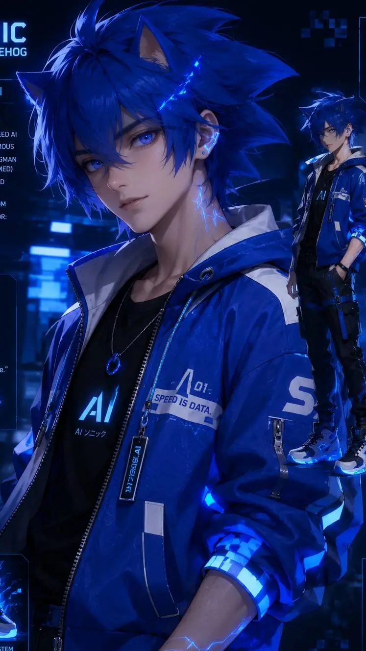 ai character: Sonic background