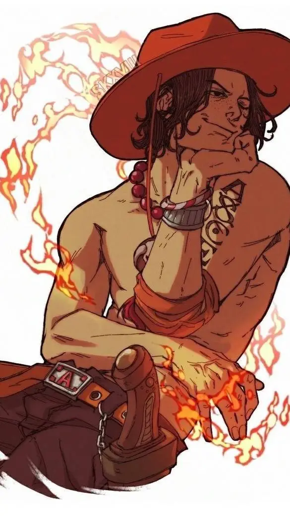 ai character: portgas d ace background