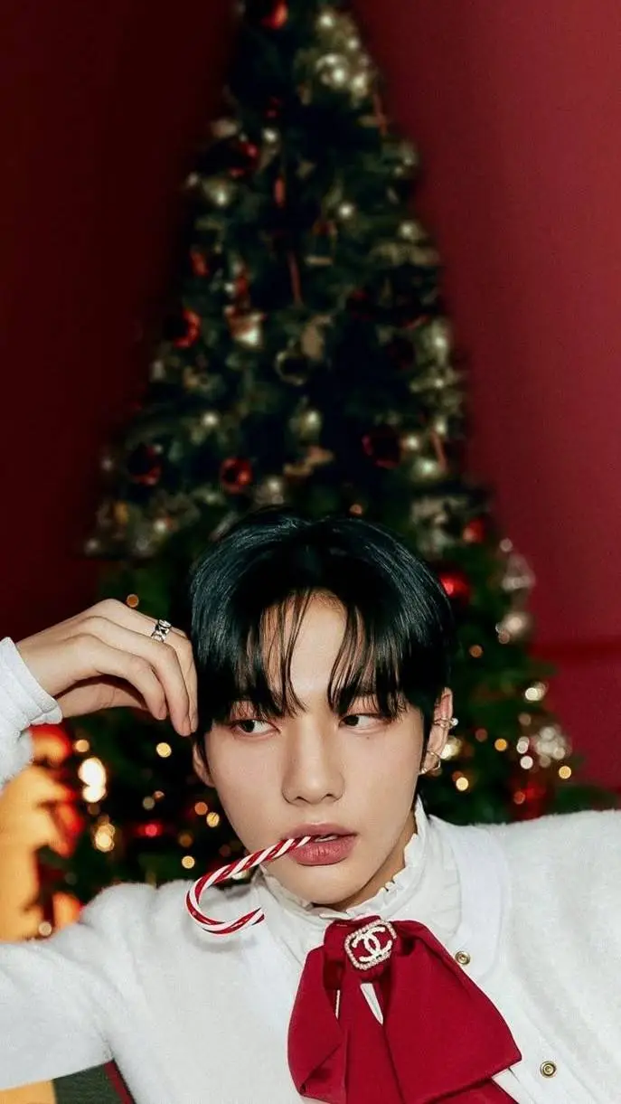 ai character: Hyunjin Noël background