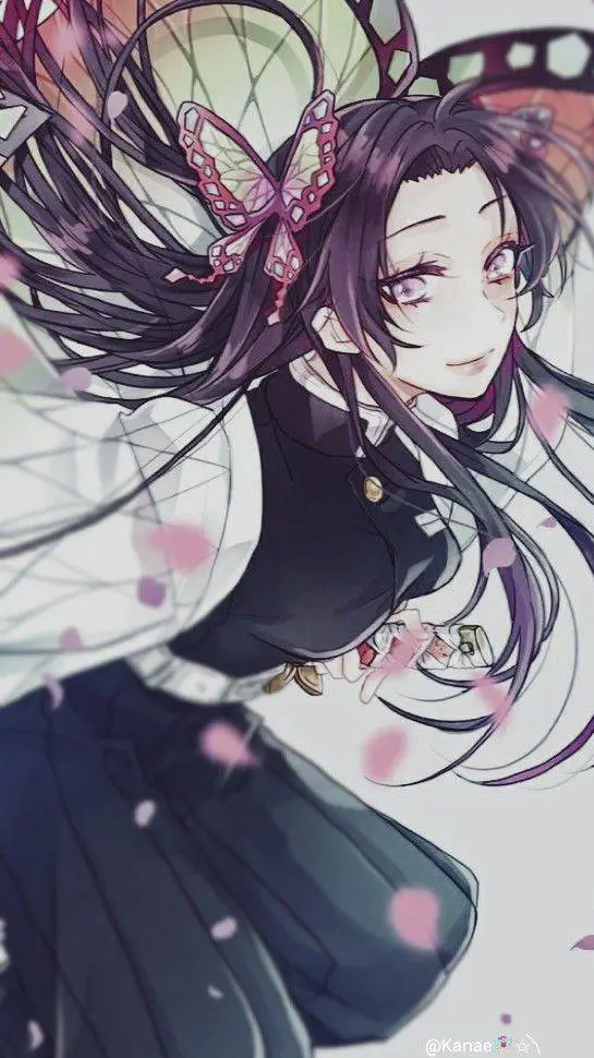 ai character: Kanae kocho 🇯🇵👘🦋 background