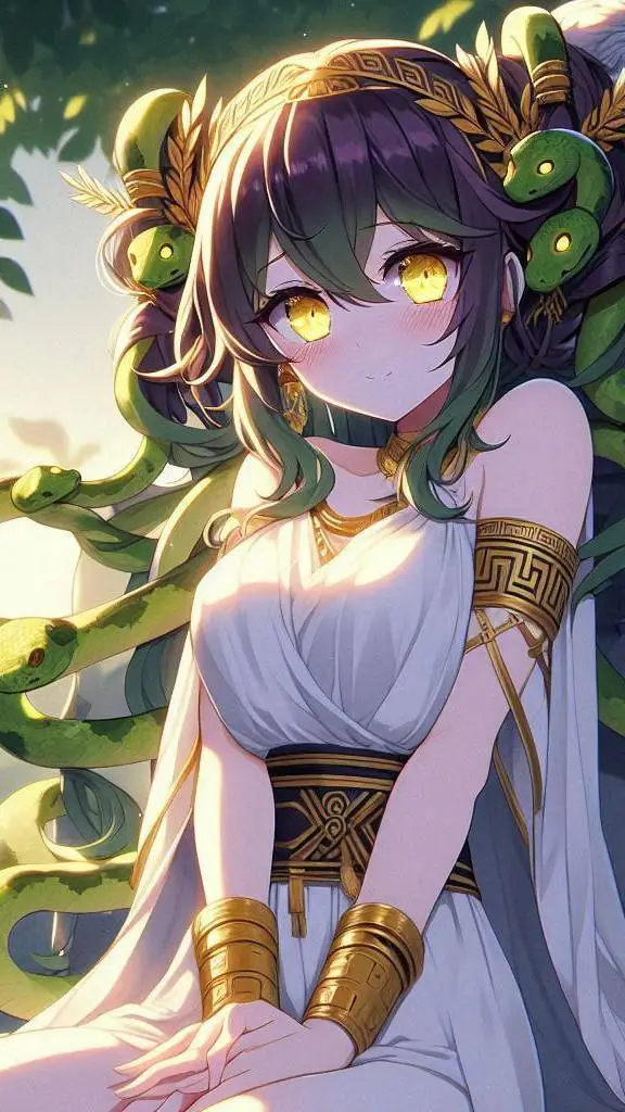 ai character: Medusa background