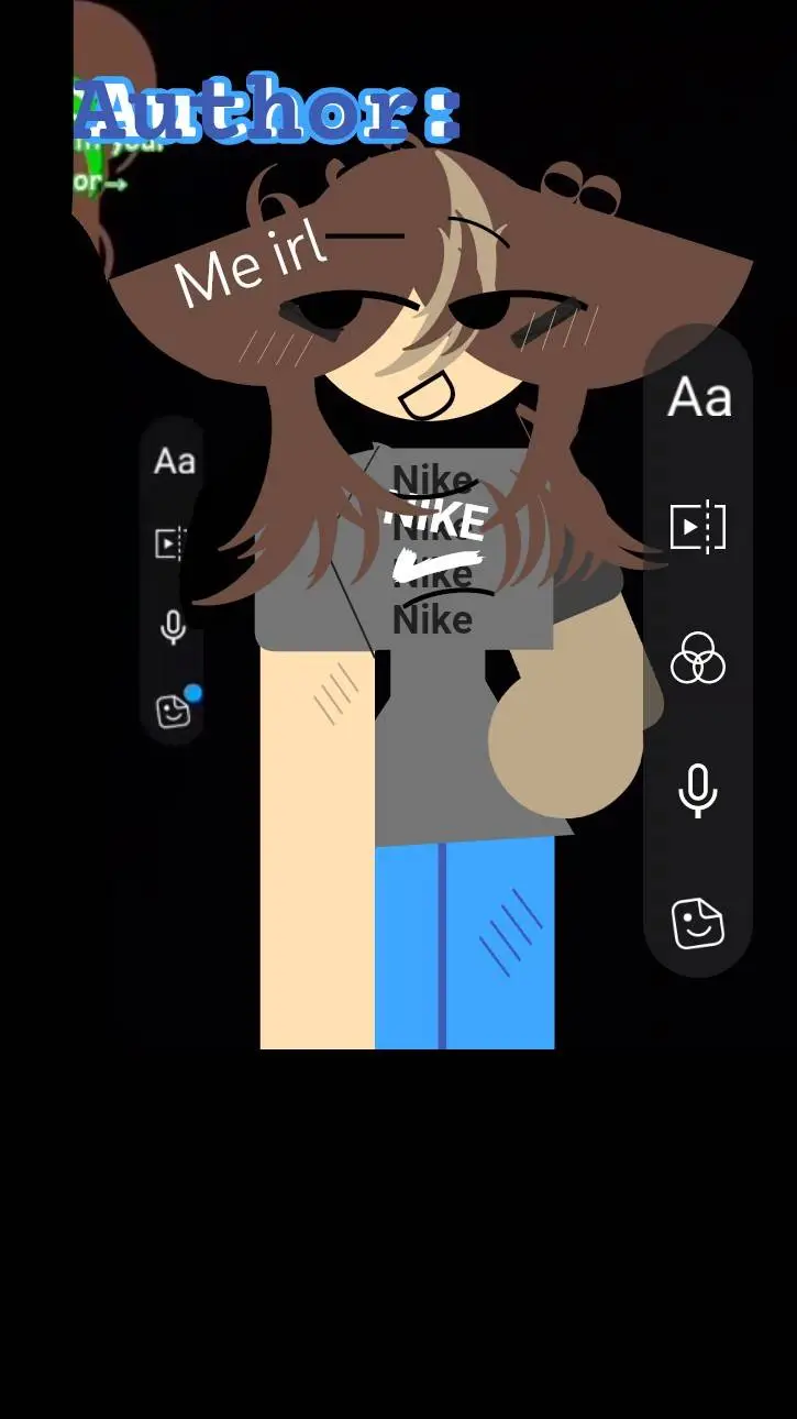 ai character: I have eyebadges.. background
