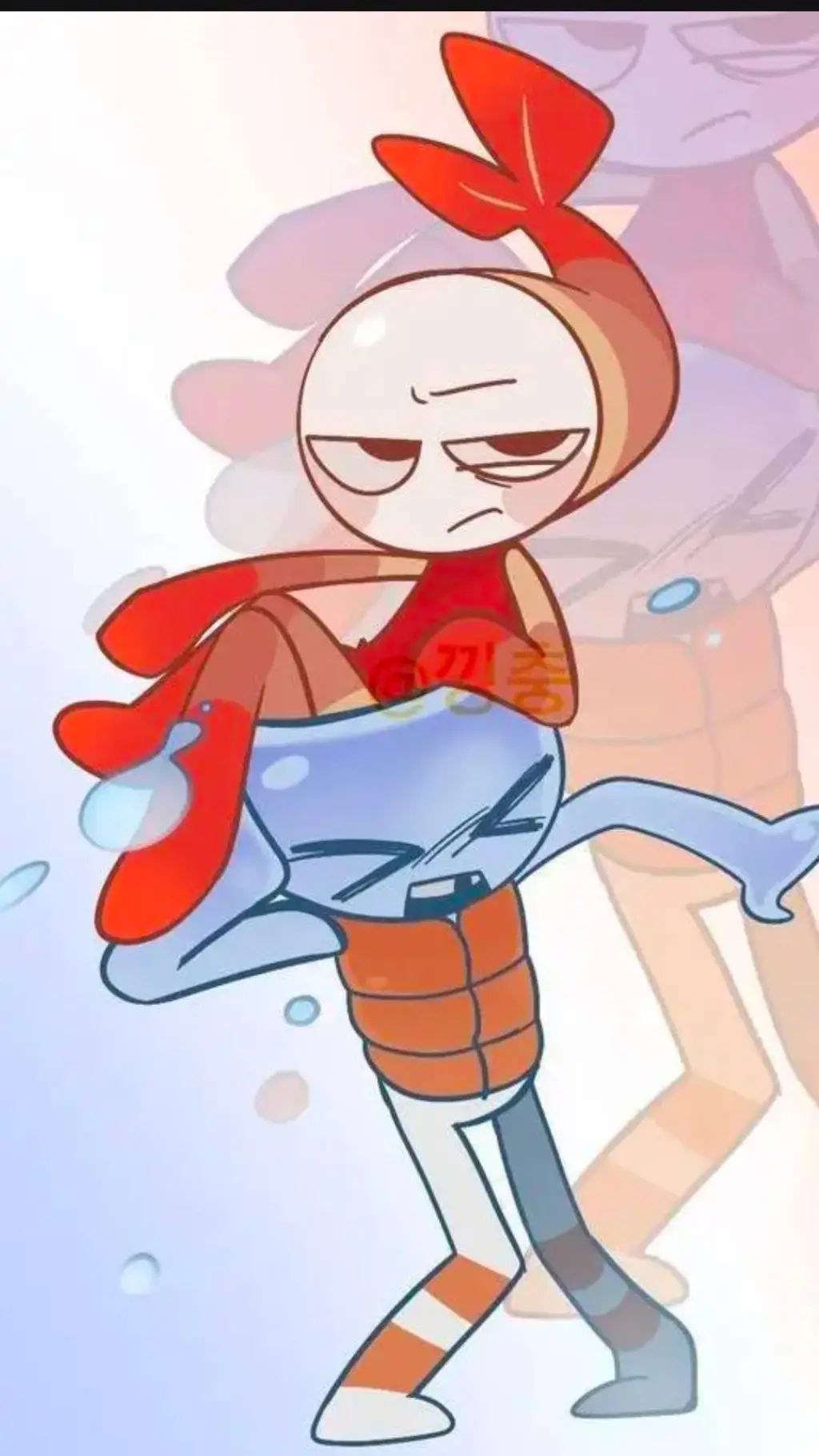ai character: Finn x Shrimpo background