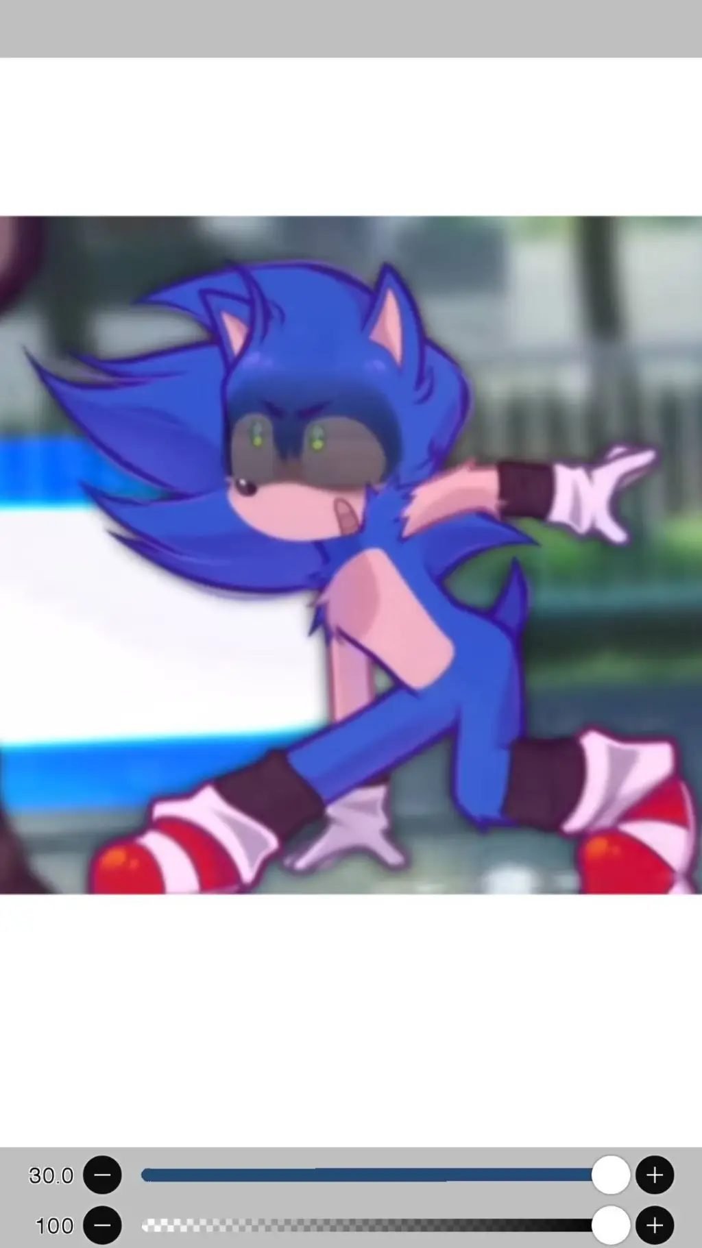 ai character: Shadow x Sonic background