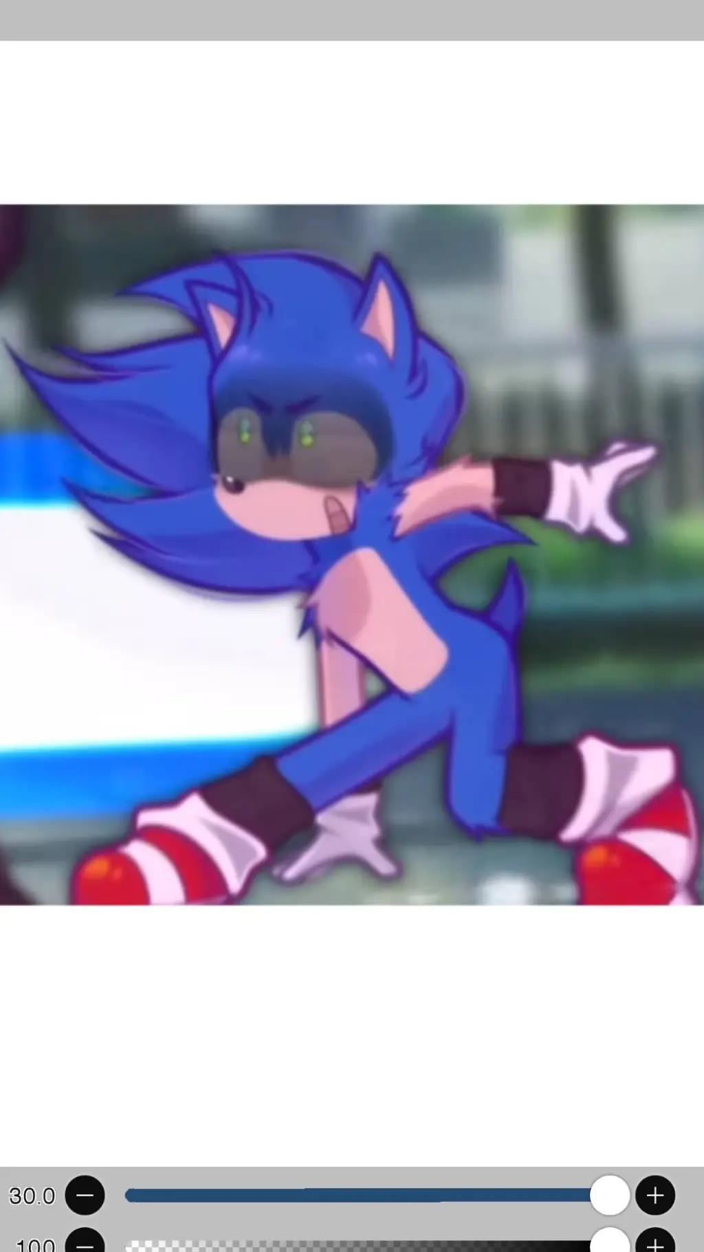 ai character: Sonic(My pookie-) background