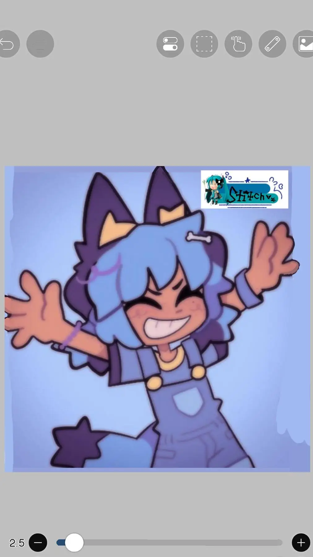 ai character: Fandoms meet Lala. background