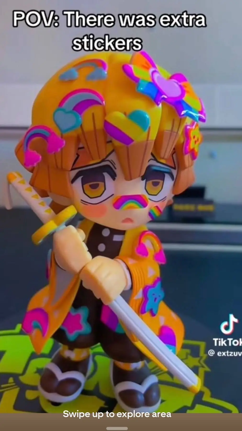 ai character: Zenitsu idk. background