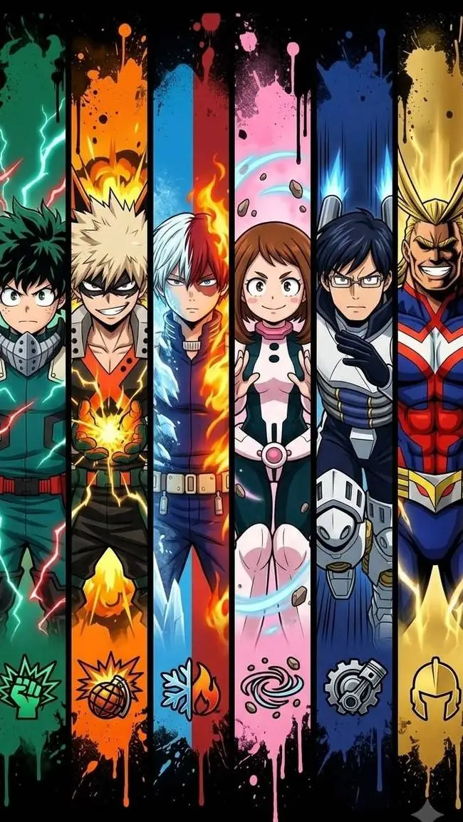ai character: mha x tu background