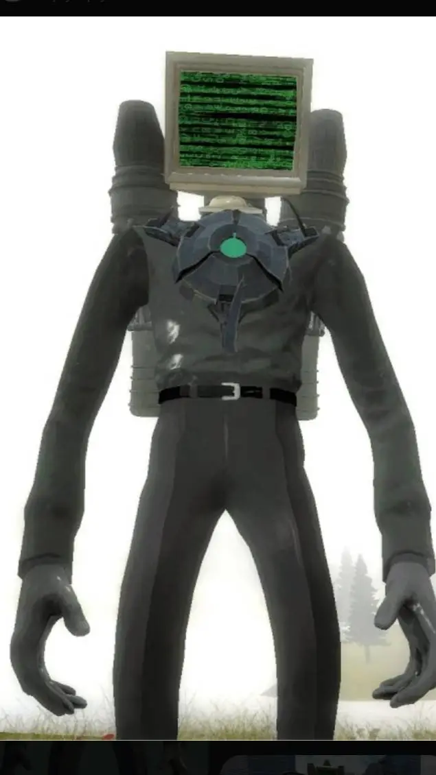 ai character: computer Man fan background