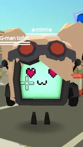 ai character: tv woman chicken g background