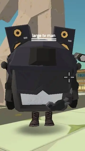 ai character: large tv chicken g background