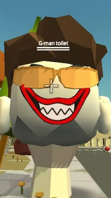 ai character: gman chicken gun  background
