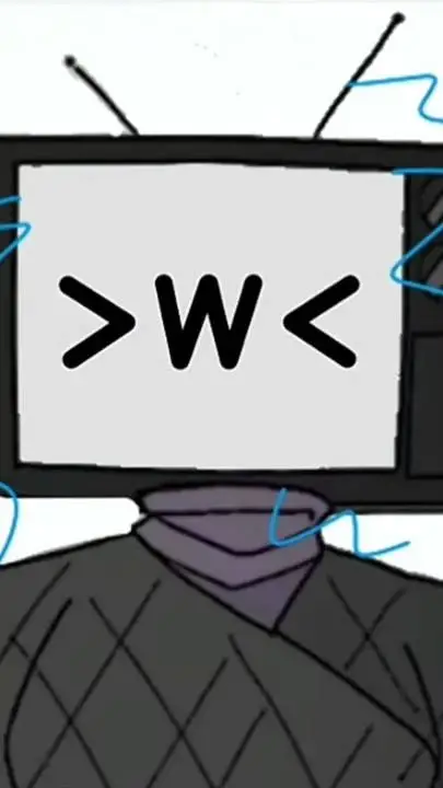 ai character: tv woman infected background