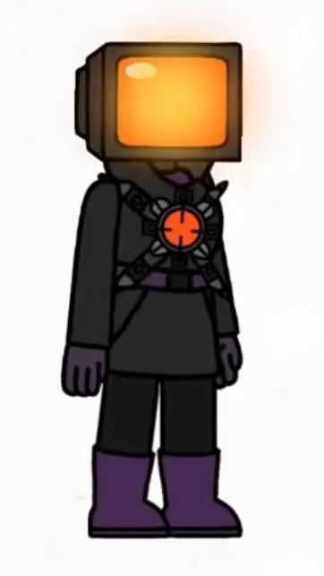 ai character: tv woman infected background